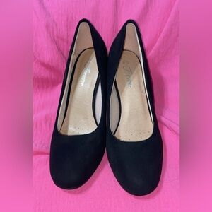 Forever Black Suede Heels